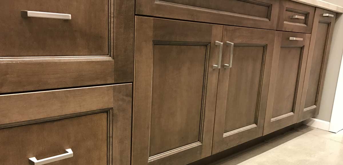 5-piece doors on beautiful kitchen cabinets