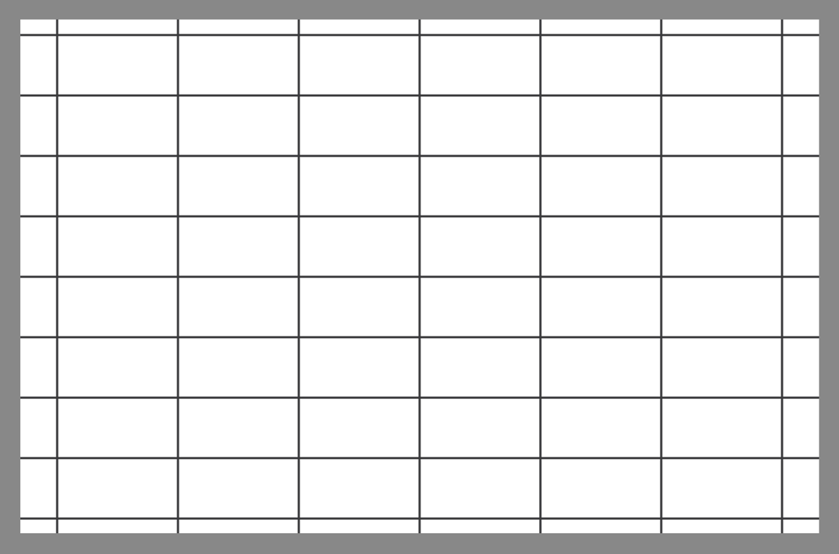Tile layout using the rectangular linear grid pattern